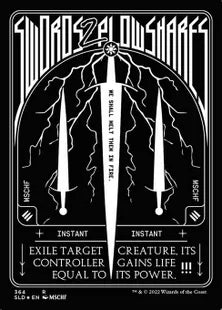 《剣を鍬に/Swords to Plowshares》[Secret Lair] 白(364)