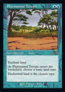 ■旧枠■《幻影の地/Phantasmal Terrain》[30A] 青C
