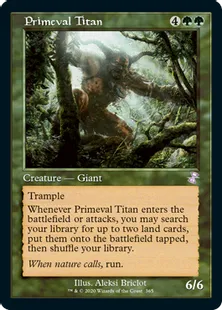 《原始のタイタン/Primeval Titan》[TSR-BS] 緑