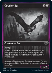 《コウモリの急使/Courier Bat》[DBL] 黒C