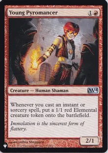 《若き紅蓮術士/Young Pyromancer》(M14版)[The List] 赤U