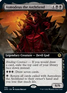 ■拡張アート■《アーチフィーンド、アスモデウス/Asmodeus the Archfiend》[AFR-BF] 黒R