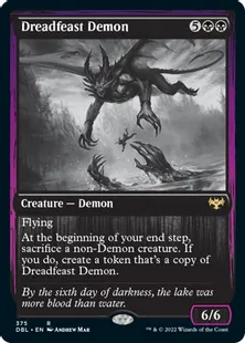 《戦慄宴の悪魔/Dreadfeast Demon》[DBL] 黒R