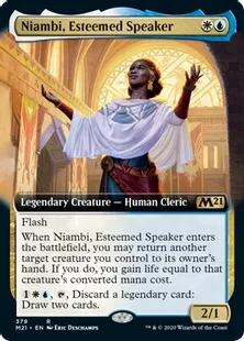■拡張アート■《尊敬される語り手、ニアンビ/Niambi, Esteemed Speaker》[M21-BF] 金R
