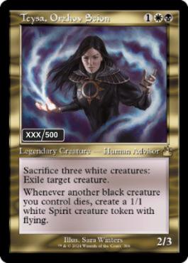 【ダブルレインボウ・Foil】■旧枠■《オルゾフの御曹子、テイサ/Teysa, Orzhov Scion》(シリアル入り)[RVR] 金R
