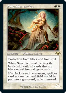 ■旧枠■《ヴェクの聖別者/Sanctifier en-Vec》[MH2-BF] 白R