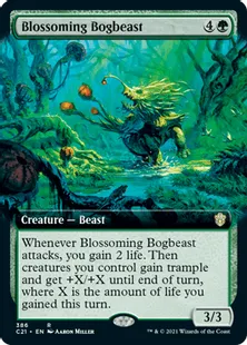 《花咲く泥獣/Blossoming Bogbeast》[C21] 緑R