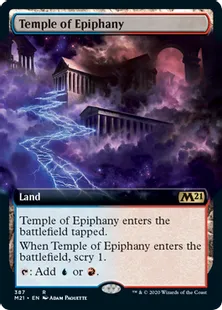 ■拡張アート■《天啓の神殿/Temple of Epiphany》[M21-BF] 土地R