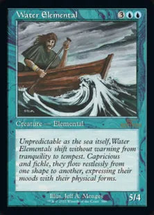 ■旧枠■《水の精霊/Water Elemental》[30A] 青U