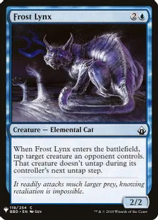 《霜のオオヤマネコ/Frost Lynx》[MB1] 青C