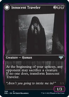 《無害な旅人/Innocent Traveler》/《害意ある侵入者/Malicious Invader》[DBL] 黒U