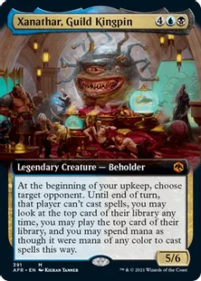■拡張アート■《ギルドの重鎮、ザナサー/Xanathar, Guild Kingpin》[AFR-BF] 金R