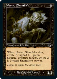 ■旧枠■《巣のシャンブラー/Nested Shambler》[MH2-BF] 黒C
