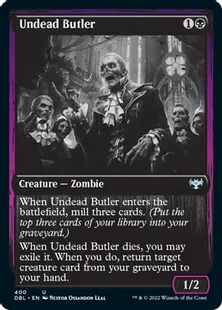 《アンデッドの執事/Undead Butler》[DBL] 黒U