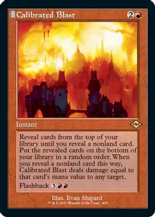 ■旧枠■《計算された爆発/Calibrated Blast》[MH2-BF] 赤R
