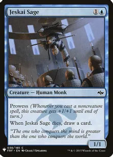 《ジェスカイの賢者/Jeskai Sage》[MB1] 青C