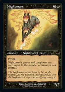 ■旧枠■《夢魔/Nightmare》[30A] 黒R