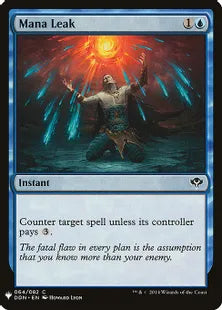 《マナ漏出/Mana Leak》[MB1] 青C