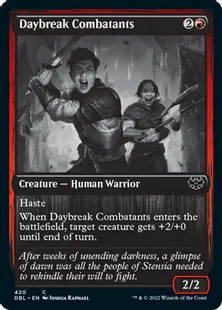 《夜明けの戦闘員/Daybreak Combatants》[DBL] 赤C