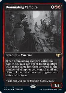 《威圧する吸血鬼/Dominating Vampire》[DBL] 赤R