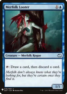 《マーフォークの物あさり/Merfolk Looter》[MB1] 青U