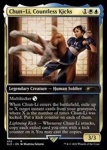 《Chun-Li, Countless Kicks》[Secret Lair] 金(432)