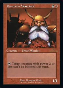 ■旧枠■《ドワーフ戦士団/Dwarven Warriors》[30A] 赤C