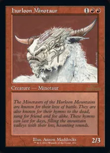 ■旧枠■《ハールーン・ミノタウルス/Hurloon Minotaur》[30A] 赤C
