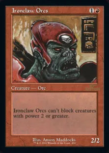 ■旧枠■《鉄爪のオーク/Ironclaw Orcs》[30A] 赤C