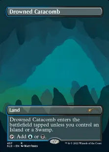 《水没した地下墓地/Drowned Catacomb》[Secret Lair] 土地(457)