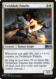 《双刃の聖騎士/Twinblade Paladin》[The List] 白U