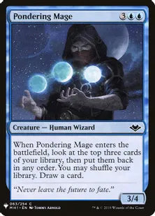 《思案する魔道士/Pondering Mage》[MB1] 青C