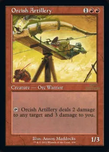 ■旧枠■《オーク弩弓隊/Orcish Artillery》[30A] 赤U