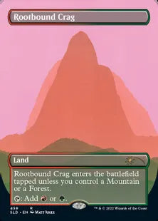 《根縛りの岩山/Rootbound Crag》[Secret Lair] 土地(459)