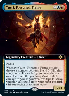 ■拡張アート■《運命の炎、ユースリ/Yusri, Fortune's Flame》[MH2-BF] 金R