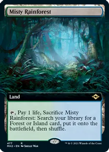 ■拡張アート■《霧深い雨林/Misty Rainforest》[MH2-BF] 土地R