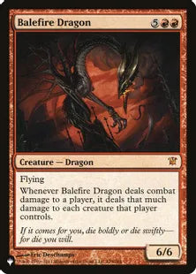 《災火のドラゴン/Balefire Dragon》[The List] 赤R