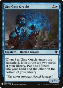 《海門の神官/Sea Gate Oracle》(C17版)[MB1] 青C