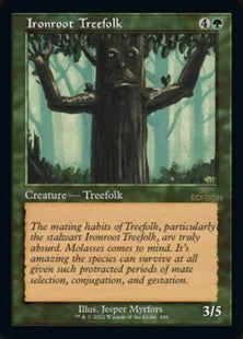■旧枠■《鉄の根の樹人族/Ironroot Treefolk》[30A] 緑C