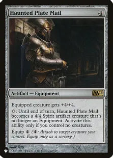 《憑依された板金鎧/Haunted Plate Mail》[The List] 茶R