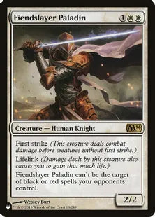 《鬼斬の聖騎士/Fiendslayer Paladin》[The List] 白R