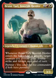 ■エッチング仕様■《粗野な牧人、ブルース・タール/Bruse Tarl, Boorish Herder》[CMR-BF] 金R