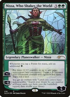 《世界を揺るがす者、ニッサ/Nissa, Who Shakes the World》[Secret Lair] 緑(518)