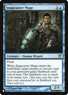 《瞬唱の魔道士/Snapcaster Mage》[The List] 青R