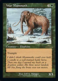 ■旧枠■《ウォー・マンモス/War Mammoth》[30A] 緑C