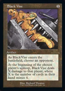■旧枠■《黒の万力/Black Vise》[30A] 茶U