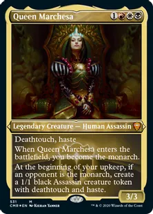 ■エッチング仕様■《マルチェッサ女王/Queen Marchesa》[CMR-BF] 金R