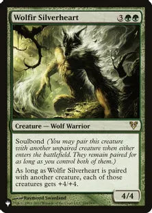 《ウルフィーの銀心/Wolfir Silverheart》[The List] 緑R