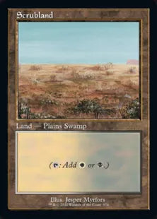 ■旧枠■《Scrubland》[30A] 土地R