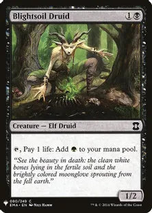 《病み土のドルイド/Blightsoil Druid》[MB1] 黒C